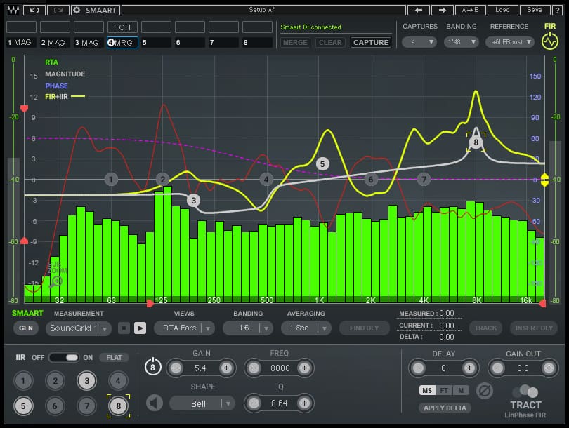 smaart v7 phase align subs